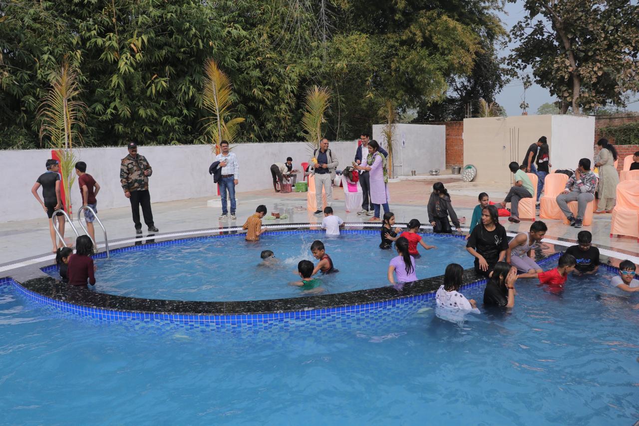 Swimming pool at Nature's Lap Resort